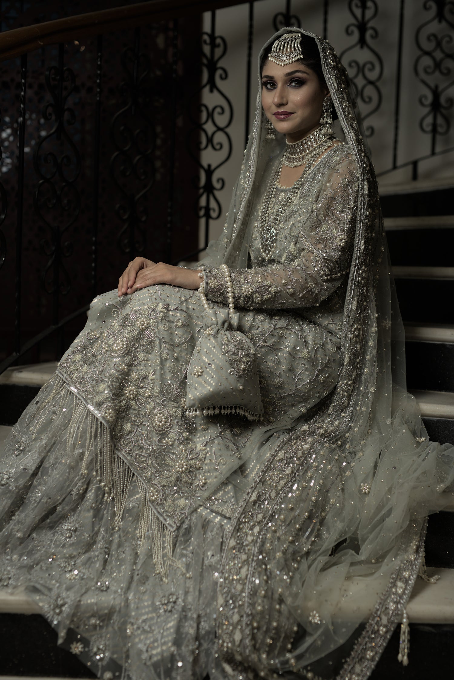 Grey Farshi Lehenga