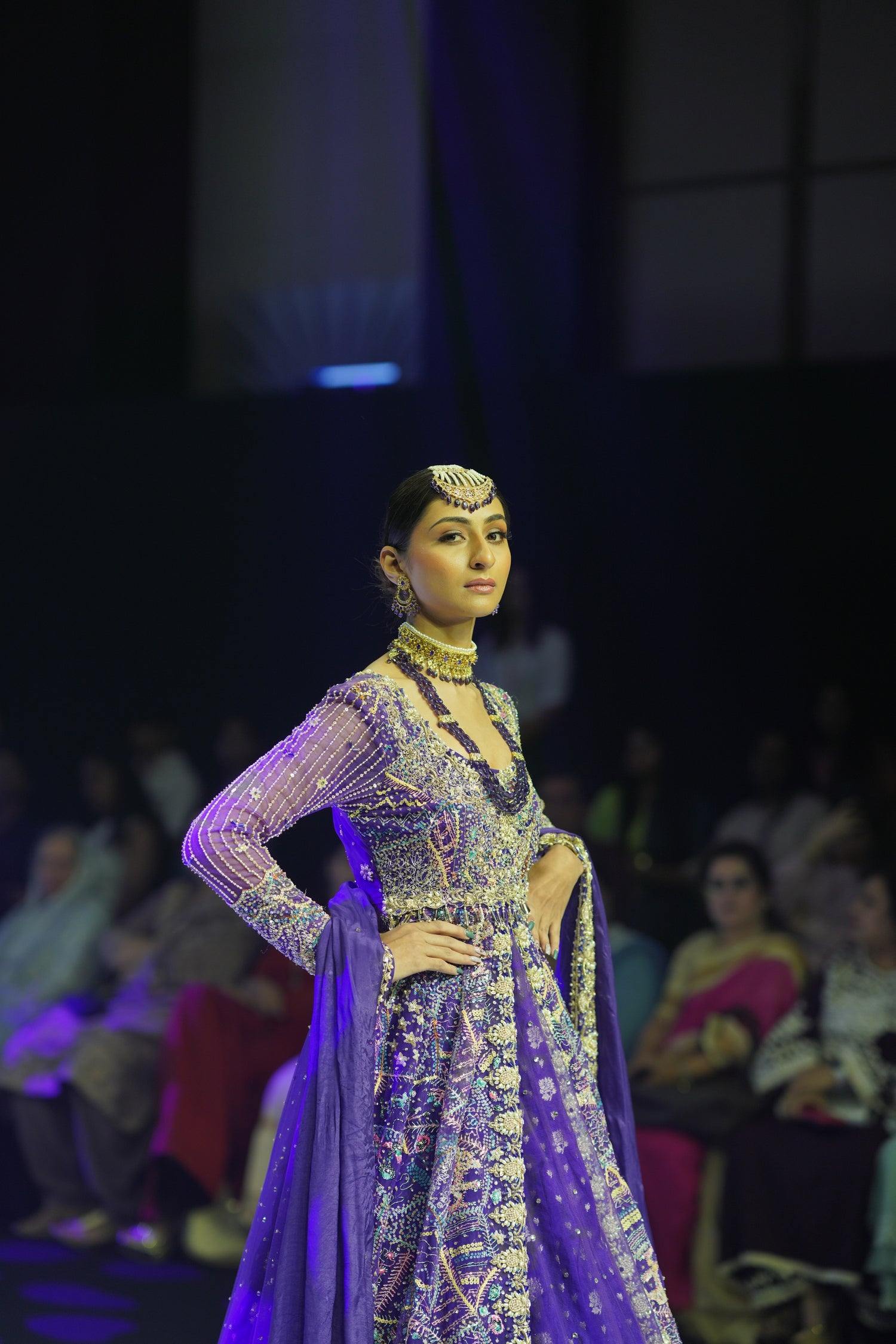 Alluring purple Lehenga