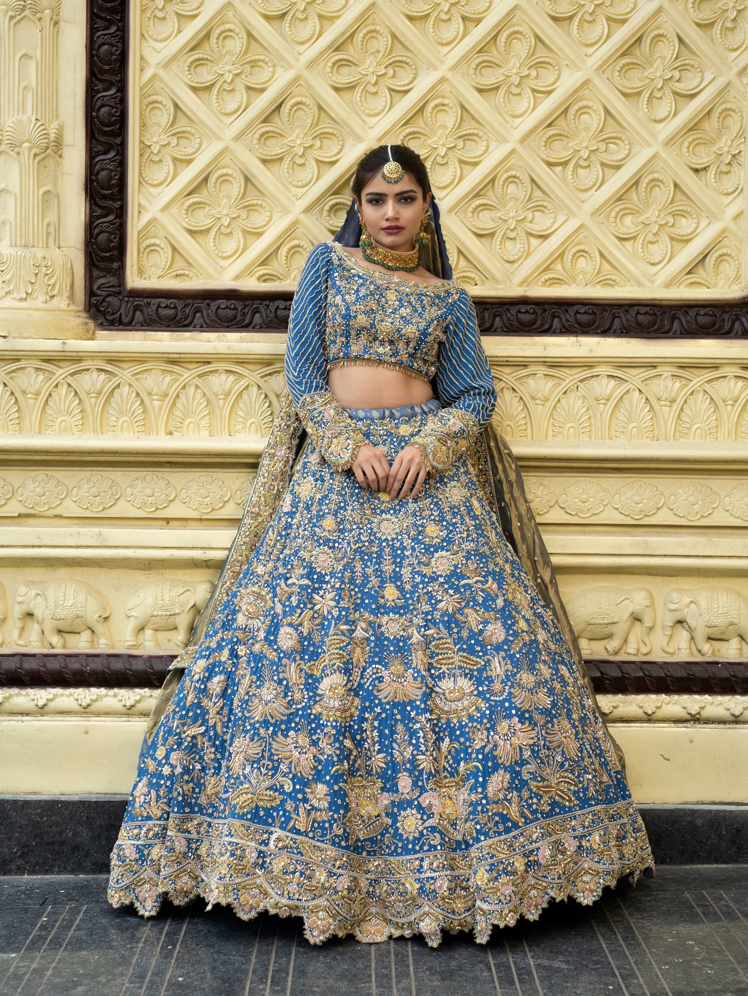 Timeless Teal Lehenga